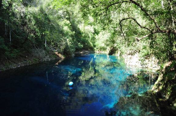 A belíssima Lagoa Misteriosa, em Bonito, no Mato Grosso do Sul